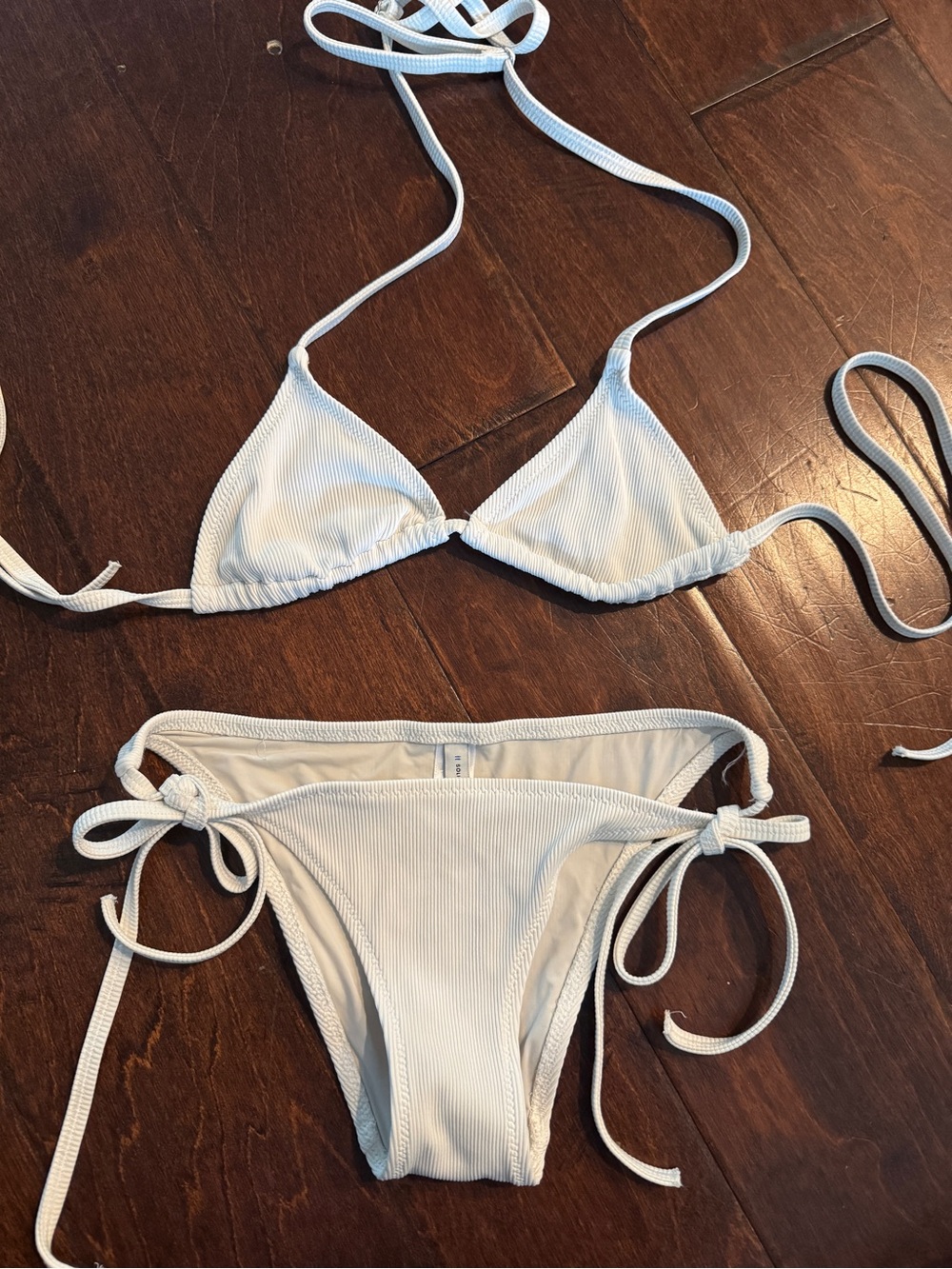 SOLID & STRIPED white Bikini set